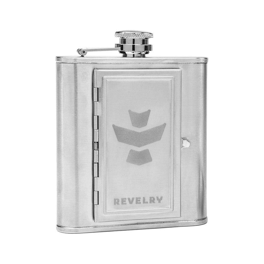 Revelry The Accomplice Flask w/ Built-In Stash Compartment - 5oz - VaporizeUSA
