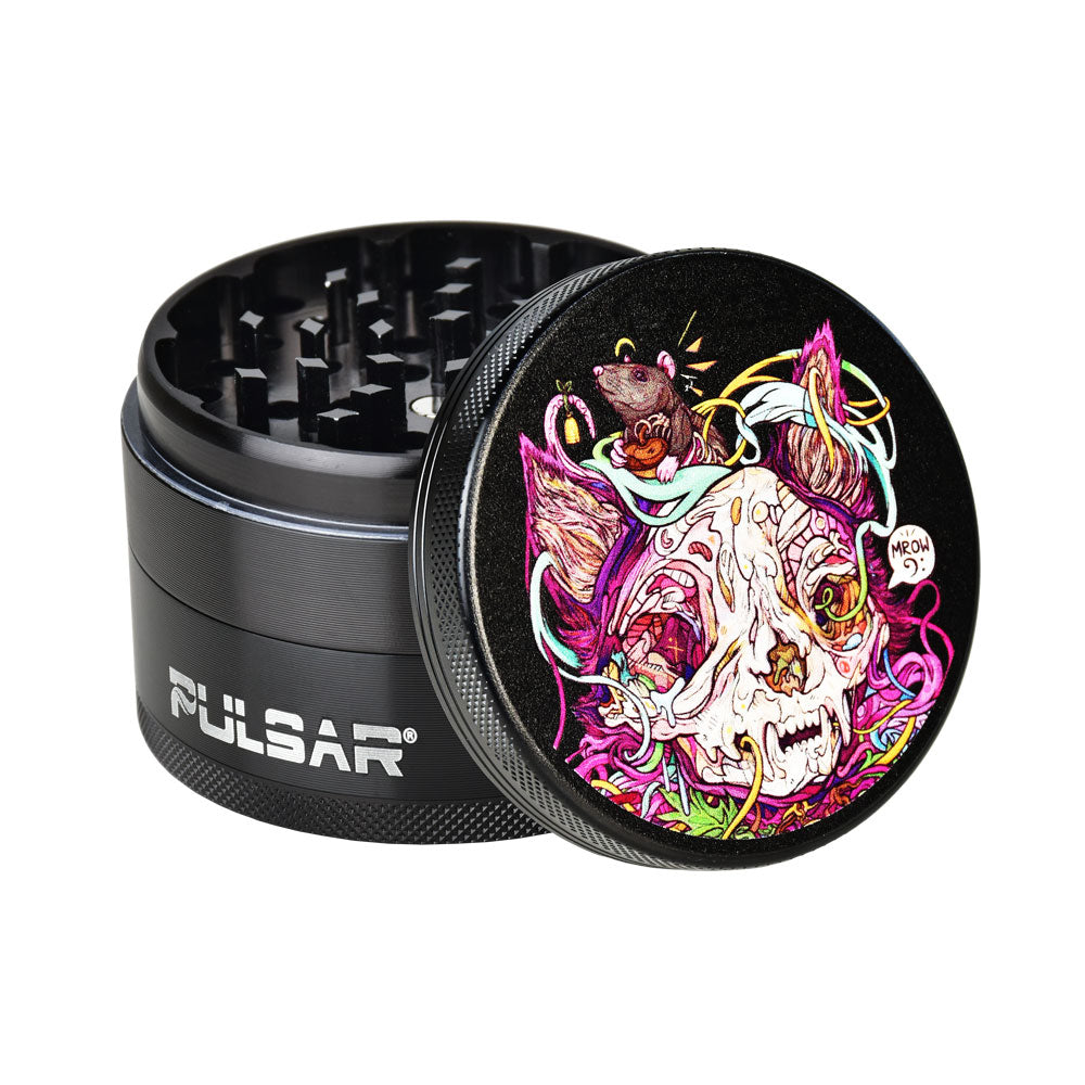 Pulsar Artist Series Metal Grinder | Courtney Hannen MrOw - VaporizeUSA