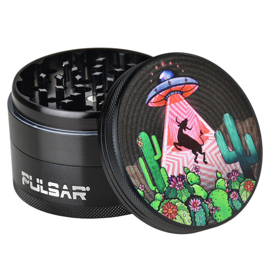 Pulsar Artist Series Grinder | Amberly Downs Psychedelic Abduction - VaporizeUSA