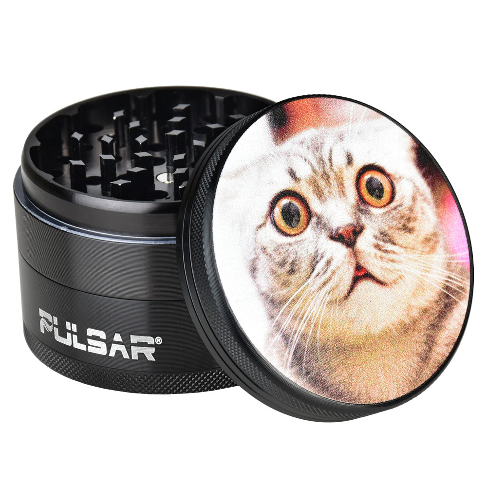 Pulsar Metal Grinder | Stoned Cat - VaporizeUSA