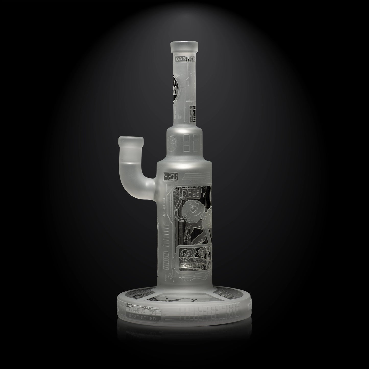 Area 51 9" Dab Rig - Milkyway Glass