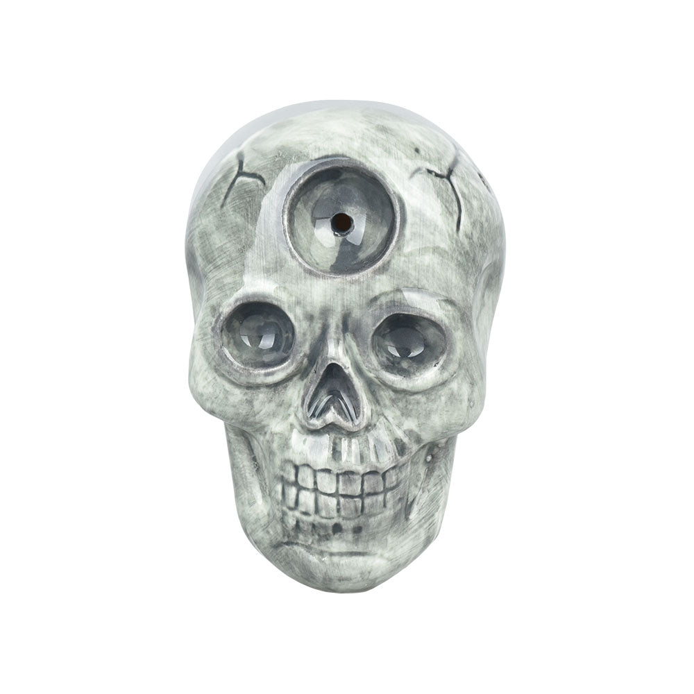 Wacky Bowlz Skull Ceramic Hand Pipe | 3.5" - VaporizeUSA
