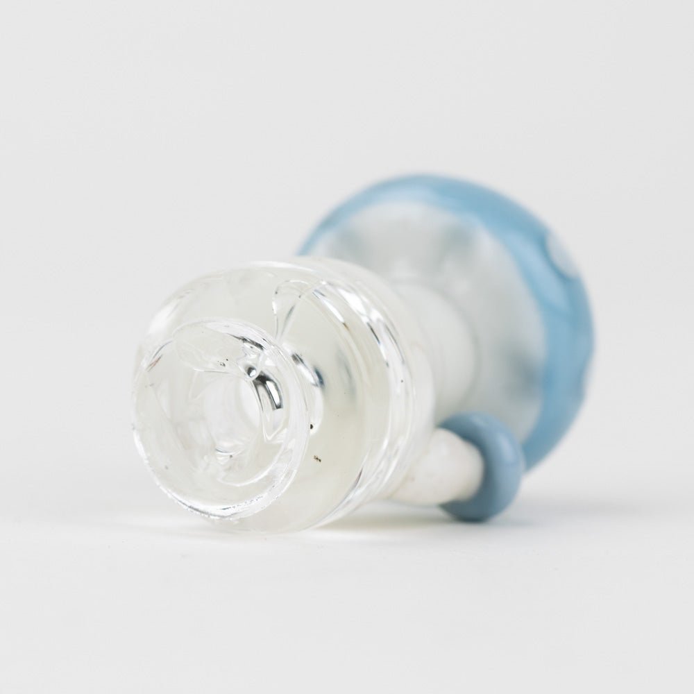 Empire Glassworks PuffCo Pivot Glass Mouthpiece - Blue Mushroom