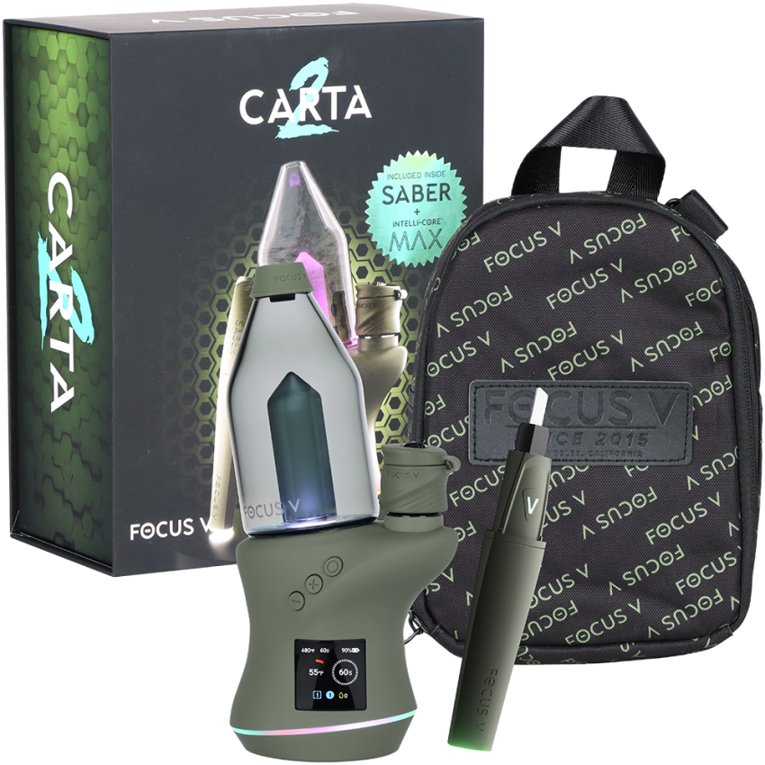 Focus V CARTA 2 eRig MAX Oil Atomizer & Saber Hot Knife Bundle | 2000mAh