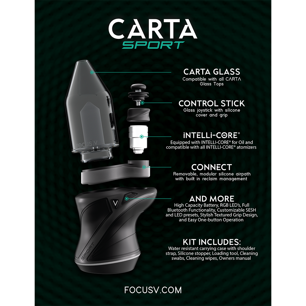 Focus V CARTA Sport Portable Dab Rig | 2700mAh