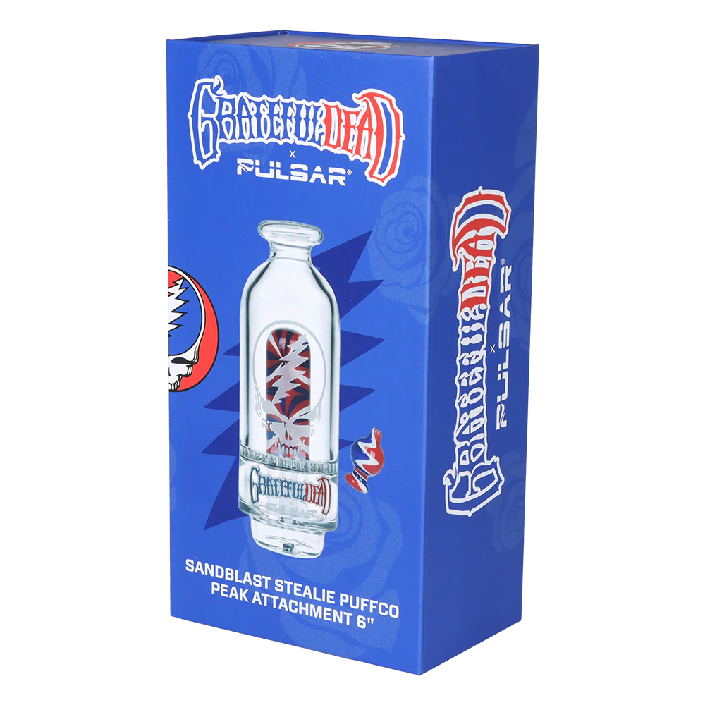 Grateful Dead x Pulsar Sandblast Stealie Attachment Set for Puffco Peak & Peak Pro - 6"