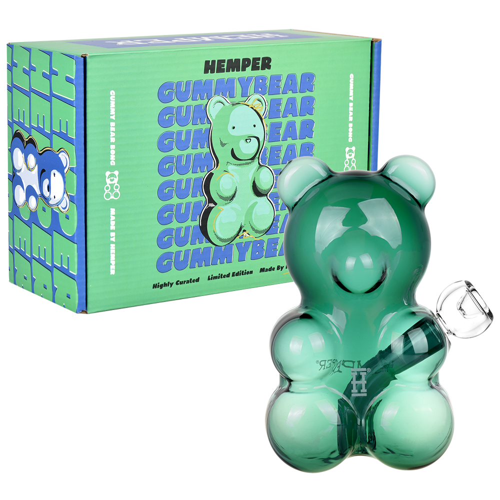 Hemper Gummy Bear Glass Water Pipe - 6.5" / 14mm F