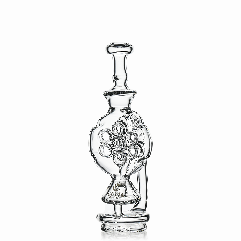 7" Swiss Hole Klein Recycler Glass Attachment for Puffco Peak & Peak Pro | Croia Glass