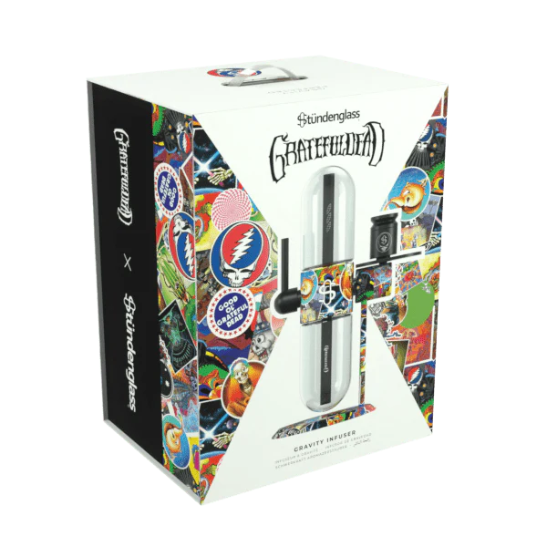 Stündenglass x Grateful Dead Gravity Infuser Water Pipe - Legacy Patchwork / 15"