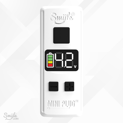 Mini Plug (20-PACK) 510 Cart Battery with Built-in USB-C Cable, Adjustable Voltage, LED Display