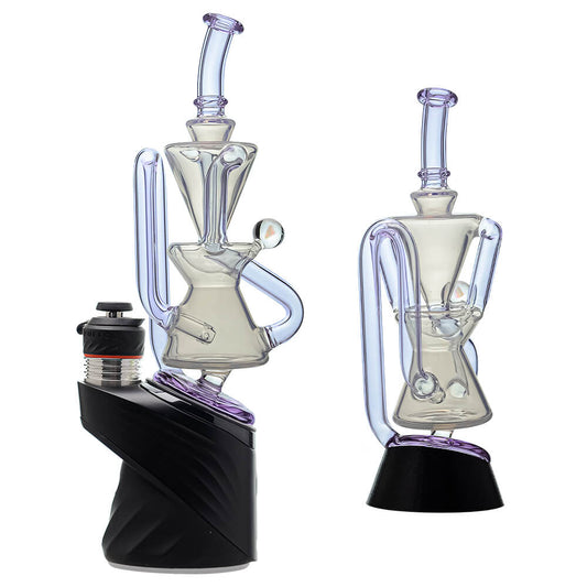 CALIBEAR OPAL WHITE KLEIN RECYCLER WITH AMAZING TORNADO FOR PUFFCO PEAK & PRO
