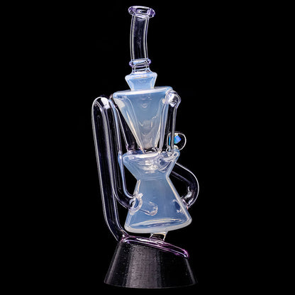 CALIBEAR OPAL WHITE KLEIN RECYCLER WITH AMAZING TORNADO FOR PUFFCO PEAK & PRO