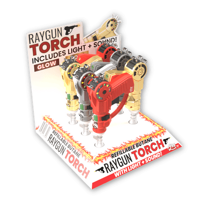 Refillable Raygun Mini Kitchen Torch With Lights + Sound (6-PACK WHOLESALE)