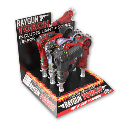 Refillable Raygun Mini Kitchen Torch With Lights + Sound (6-PACK WHOLESALE)