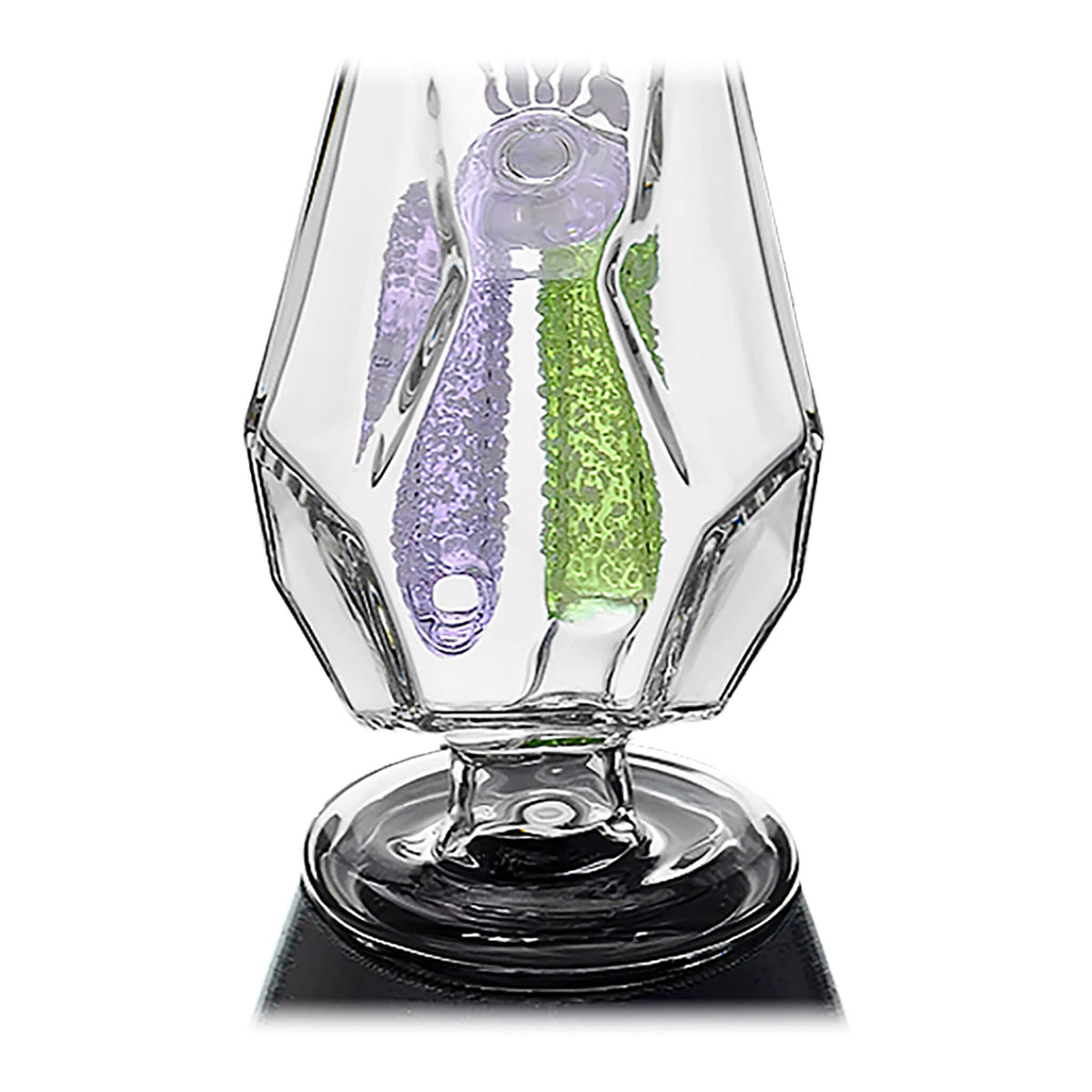 Fancy Hexagon Gummy Perc Glass Attachment for Puffco Peak OG & Pro | Calibear