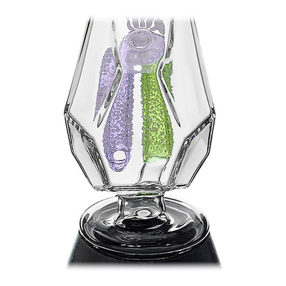 Fancy Hexagon Gummy Perc Glass Attachment for Puffco Peak OG & Pro | Calibear