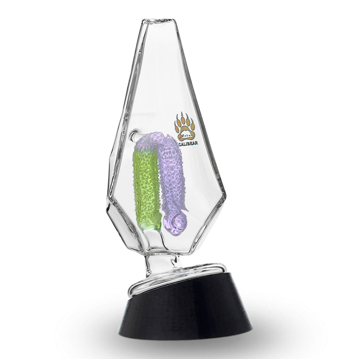 Fancy Hexagon Gummy Perc Glass Attachment for Puffco Peak OG & Pro | Calibear