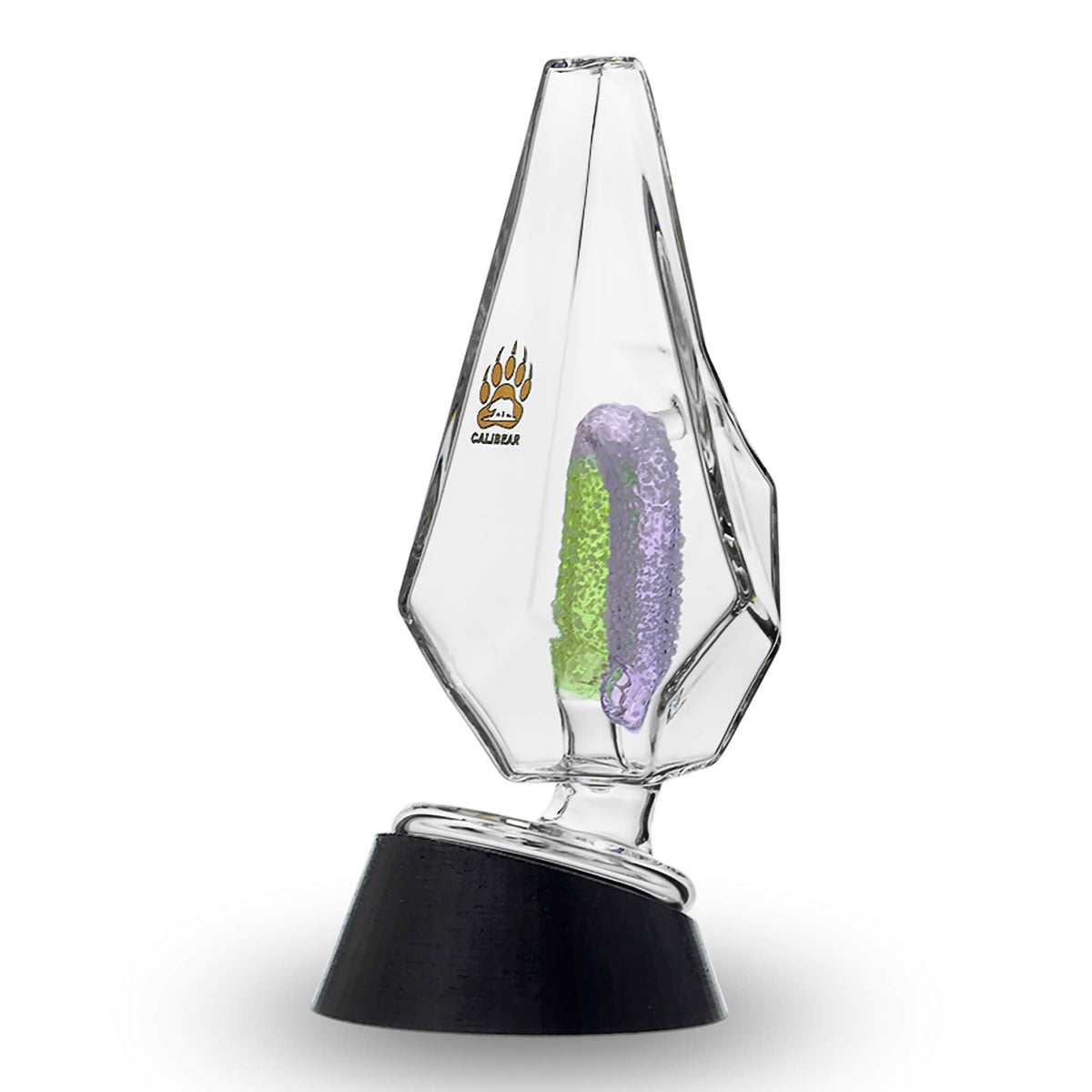 Fancy Hexagon Gummy Perc Glass Attachment for Puffco Peak OG & Pro | Calibear