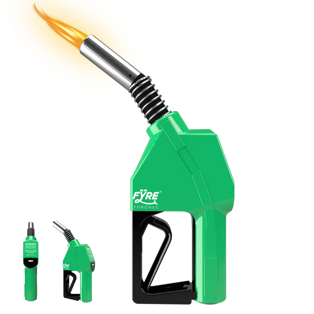 "Gas Pump" Shaped Torch Refillable and Adjustable Flame