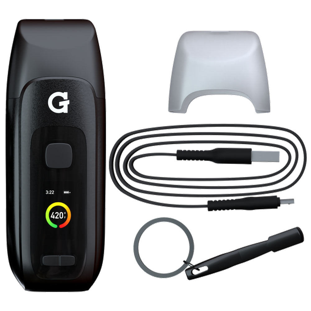 G Pen Dash+ Dry Herb Vaporizer - 1800 mAh / Black - VaporizeUSA
