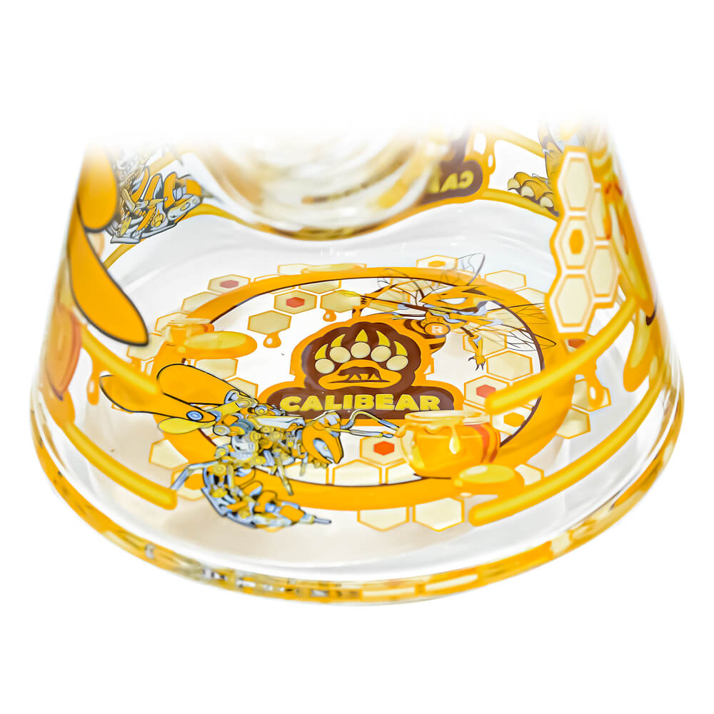 7MM GLASS BEAKER WATER PIPE COMBO BOX W/DESIGNED CALIBEAR BRAND DECAL