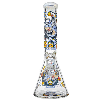 7MM GLASS BEAKER WATER PIPE COMBO BOX W/DESIGNED CALIBEAR BRAND DECAL