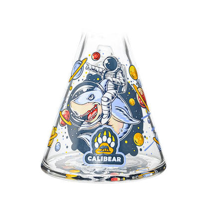 7MM GLASS BEAKER WATER PIPE COMBO BOX W/DESIGNED CALIBEAR BRAND DECAL