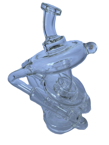 Iridescent Glass Double Piston Puffco Peak Attachment