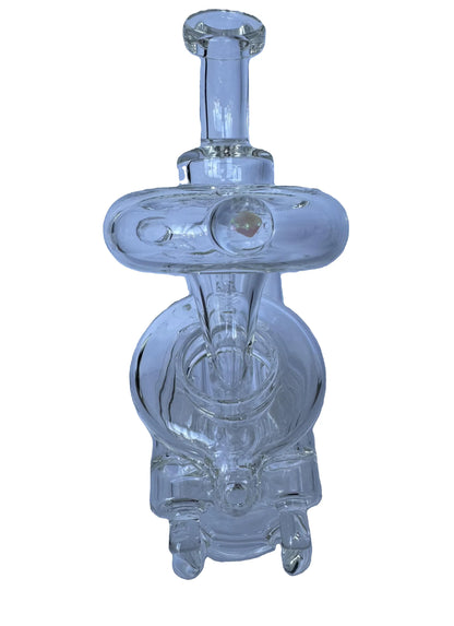 Iridescent Glass Double Piston Puffco Peak Attachment