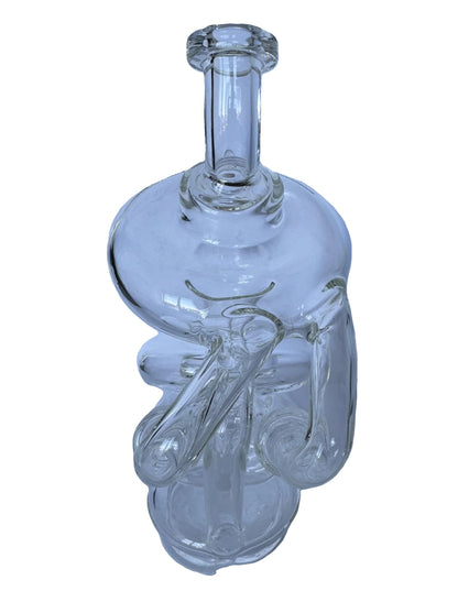 Iridescent Glass Double Piston Puffco Peak Attachment