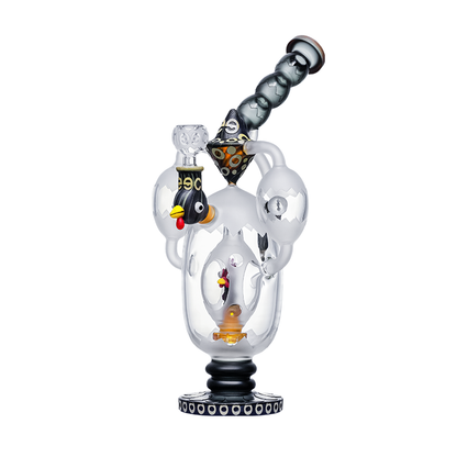14.5" Cheech Glass Rooster in a Egg