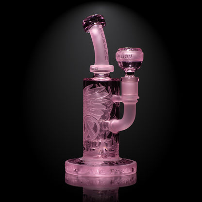 Phoenix: Forged in Fire 6" Pink Cancer Dab Rig - Milkyway Glass
