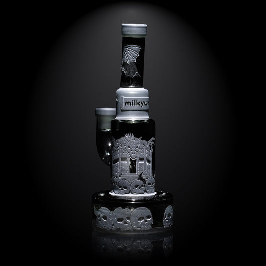 Temple of the Dragon 8" Dab Rig - Milkyway Glass