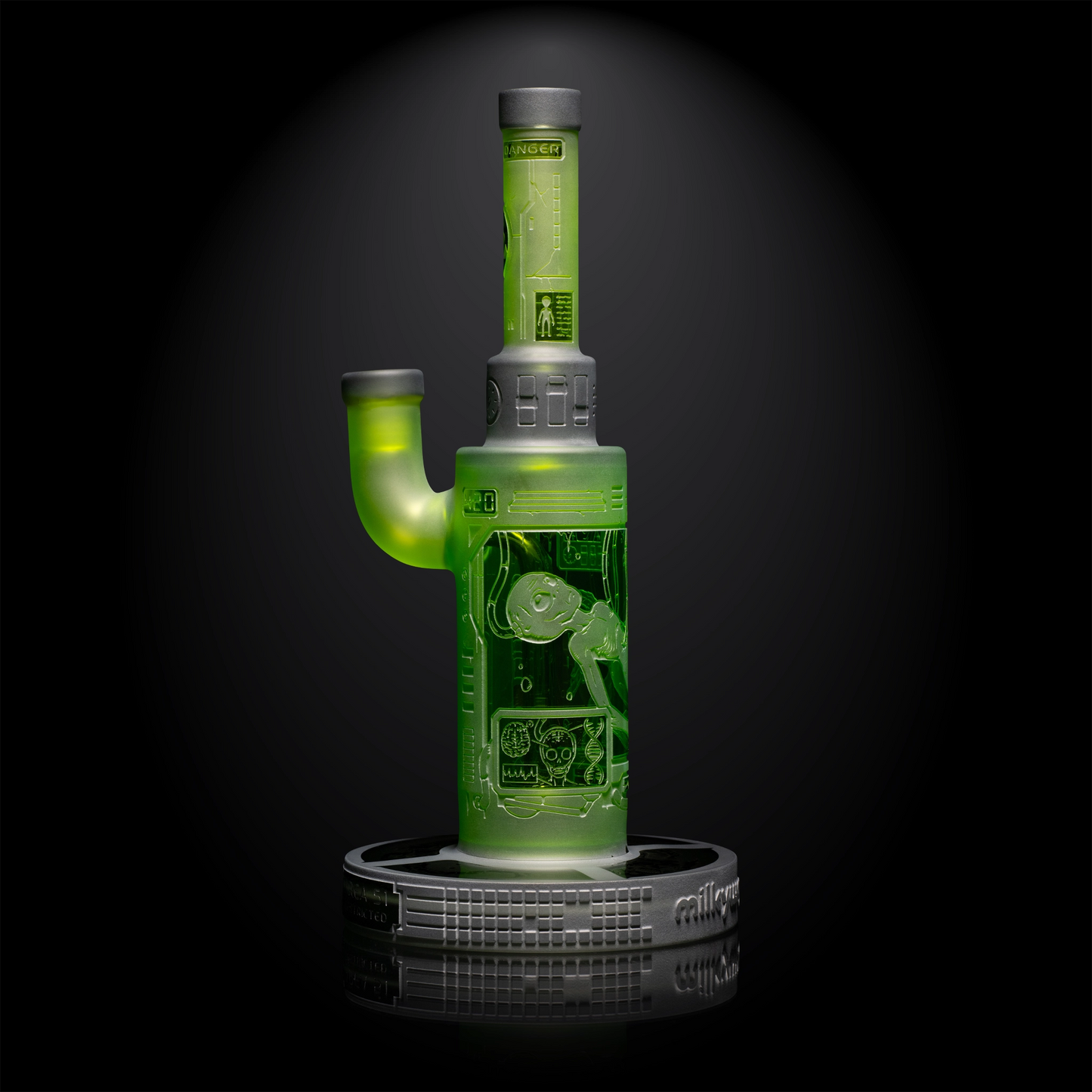 Area 51 9" Dab Rig - Milkyway Glass