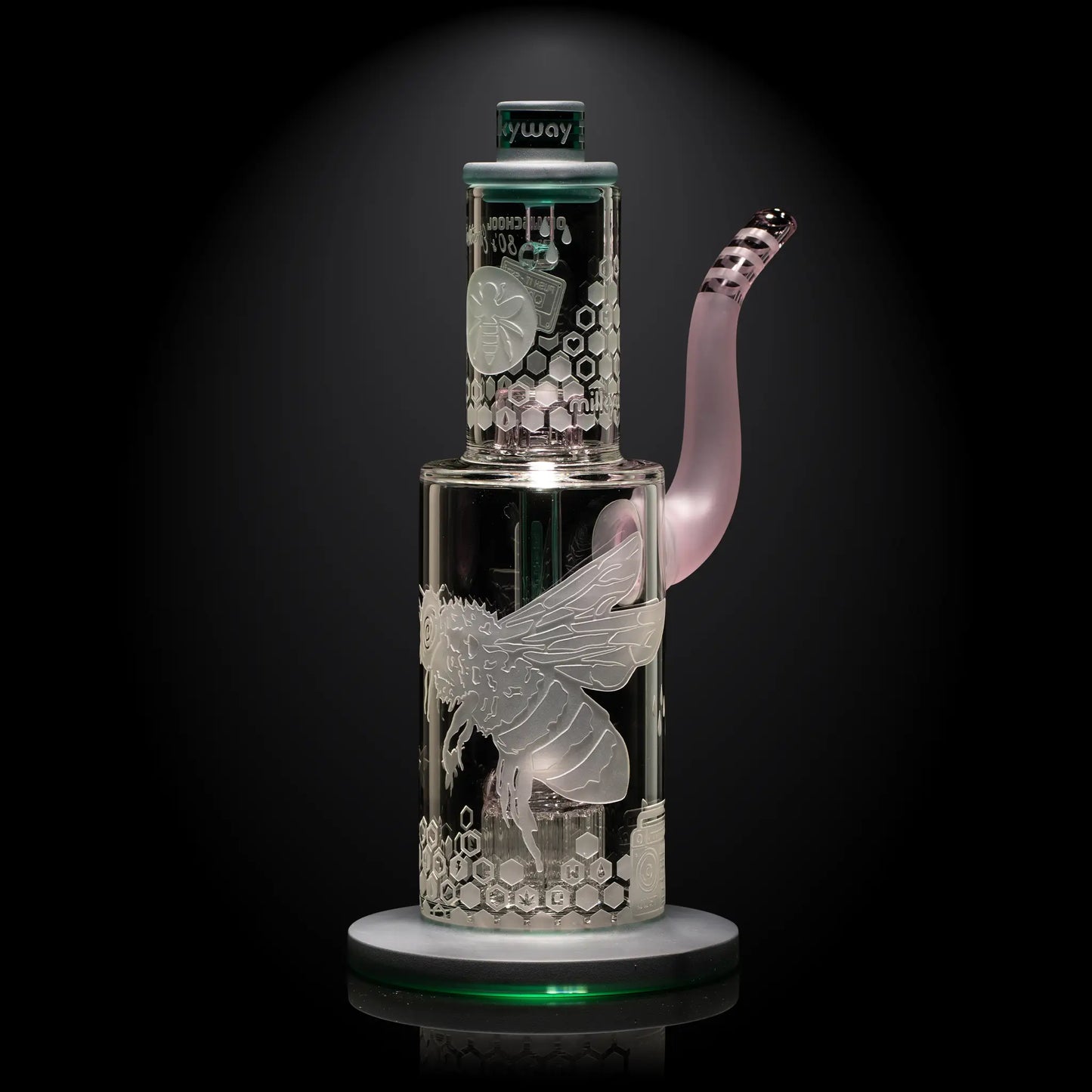 Hash Hive 9" Hash Rig - Milkyway Glass