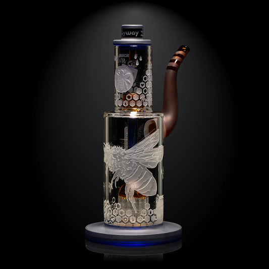 Hash Hive 9" Hash Rig - Milkyway Glass