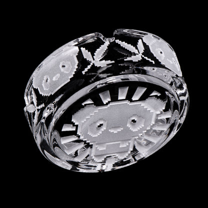 Pixel Panda Ashtray - Milkyway Glass