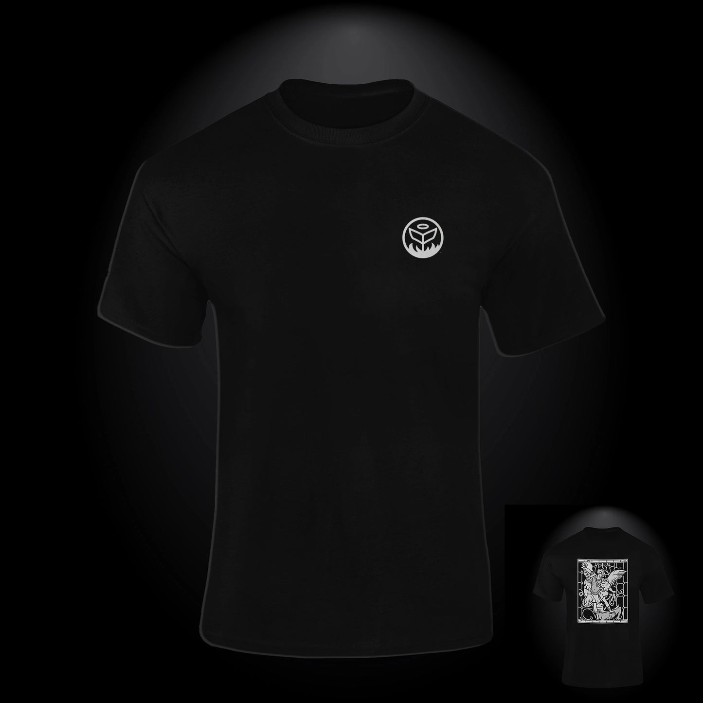 Archangel Cotton T-shirt - Milkyway Glass