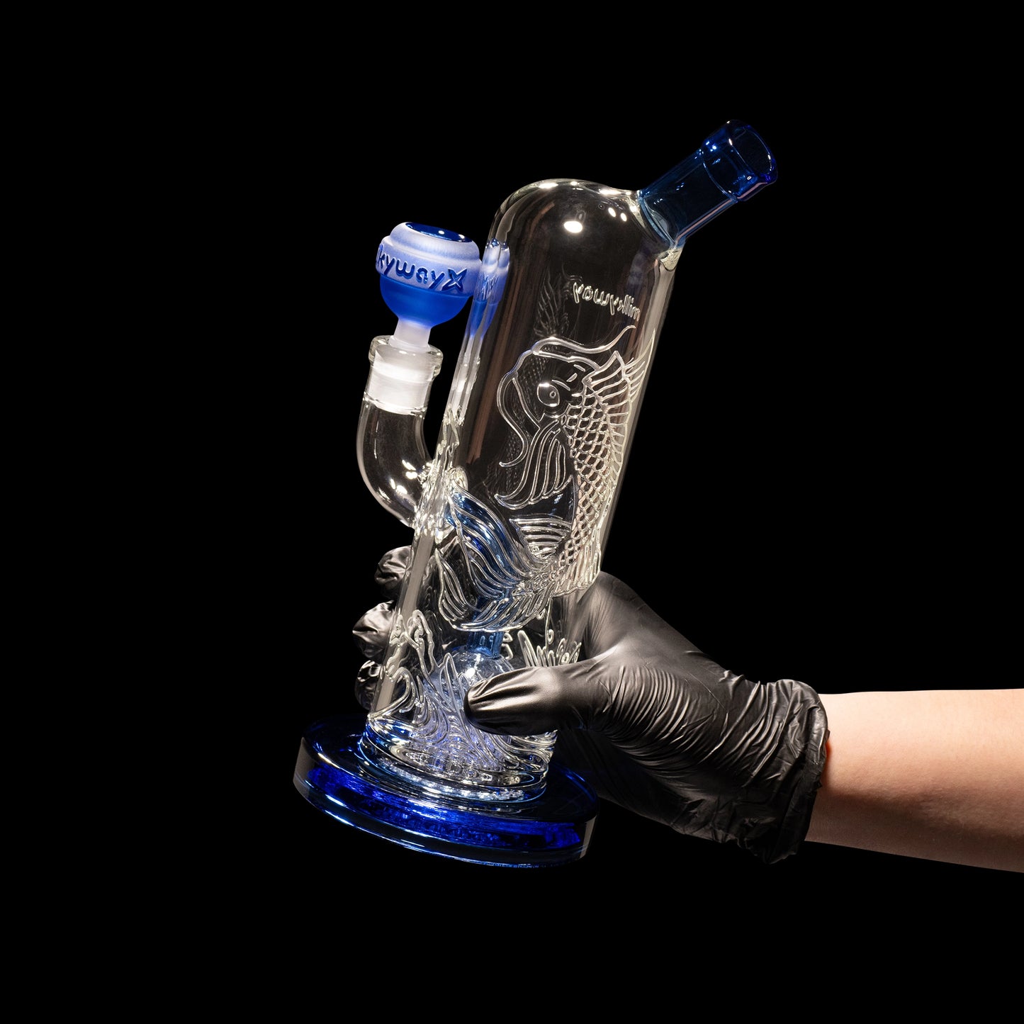 Koi Carp 10.5" Water Pipe - Milkyway Glass