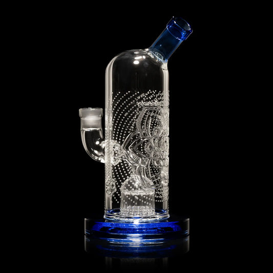 Chakra Level 1 8" Bubbler - Milkyway Glass