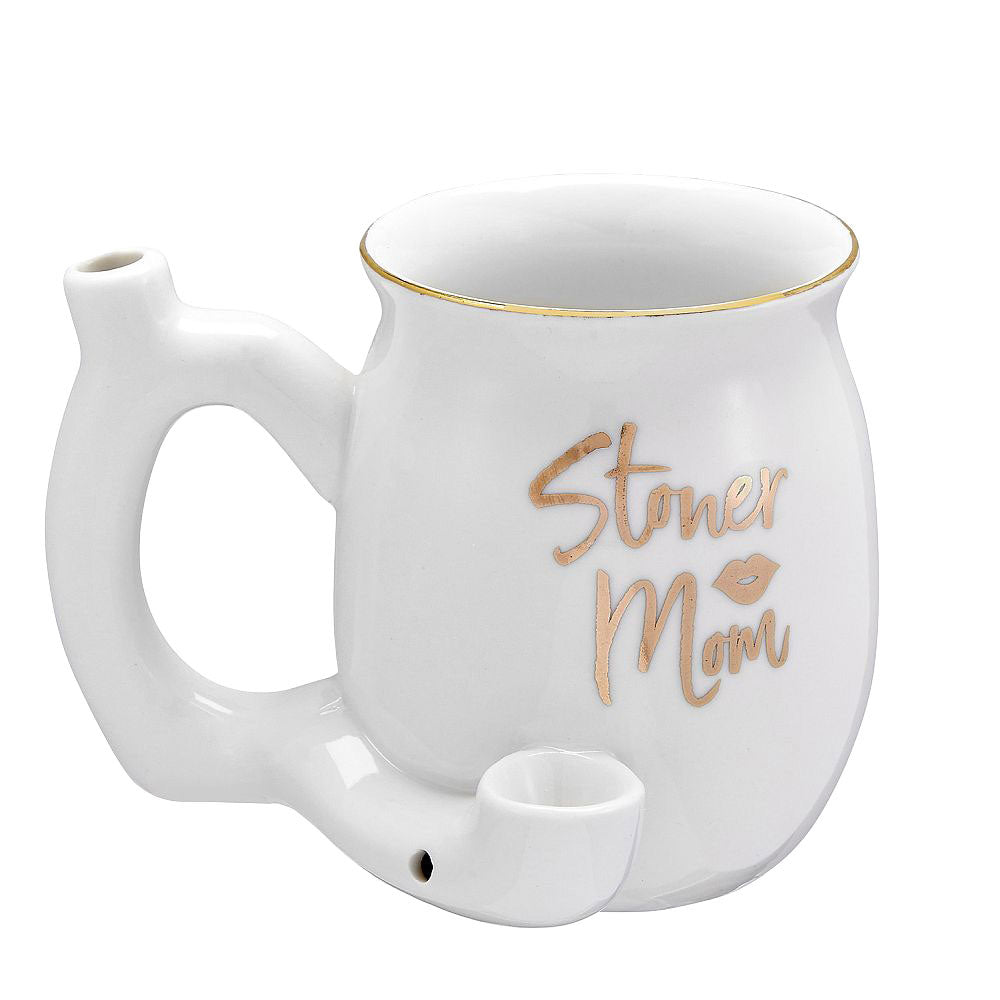 Roast & Toast Ceramic Pipe Mug - 10.5oz / Stoner Mom - VaporizeUSA