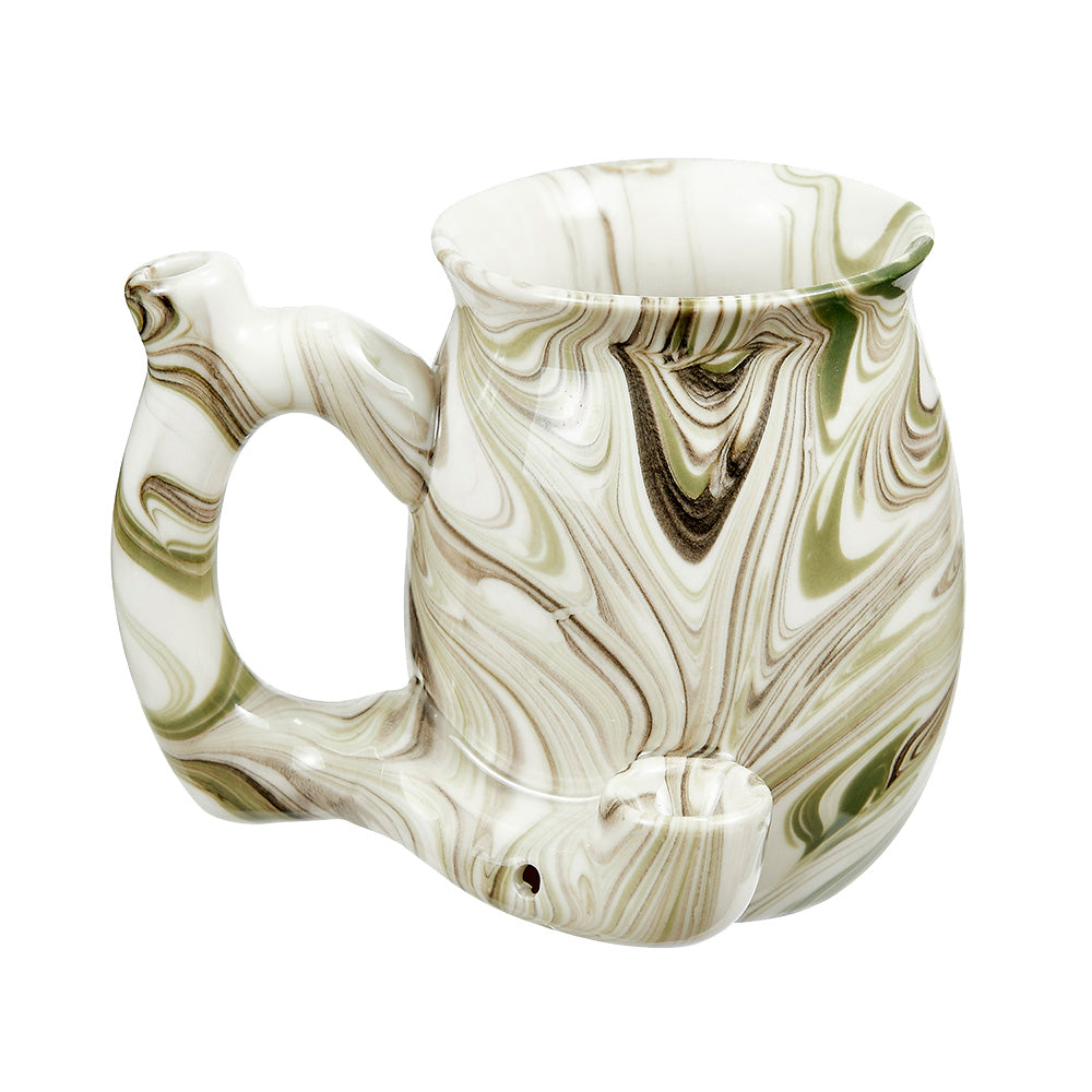 Marbled Ceramic Pipe Mug