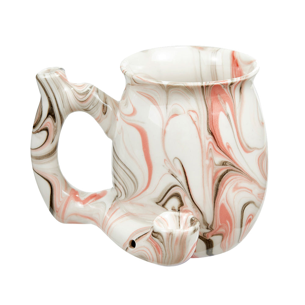 Marbled Ceramic Pipe Mug