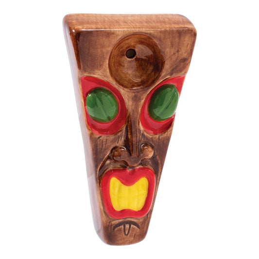 Wacky Bowlz Tiki Ceramic Pipe - 3.5" - VaporizeUSA