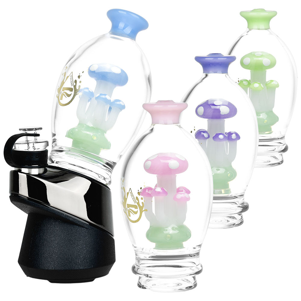 Pulsar Shroom Cluster Bubbler Attachment for Puffco Peak Pro-5.25"/Colors Vary
