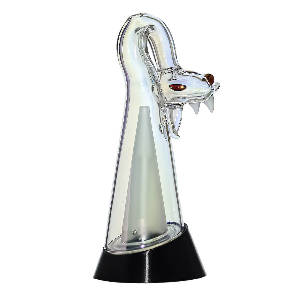 Calibear Spirit Snake Glass Attachment with Opal Eyes for Puffco Peak OG & Pro