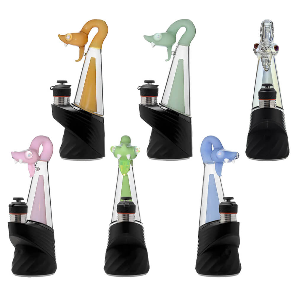 Calibear Spirit Snake Glass Attachment with Opal Eyes for Puffco Peak OG & Pro