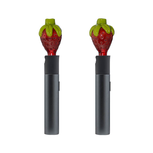 CALIBEAR GLASS STRAWBERRY PIVOT MOUTHPIECE