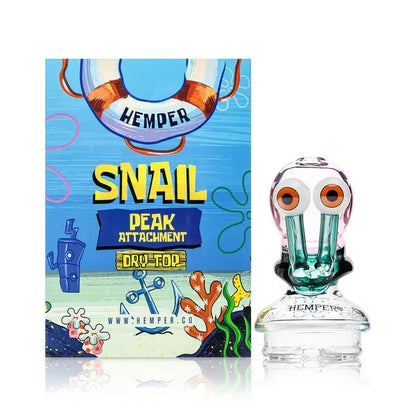 Hemper Snail Puffco Peak Dry Glass Top – 5.1″