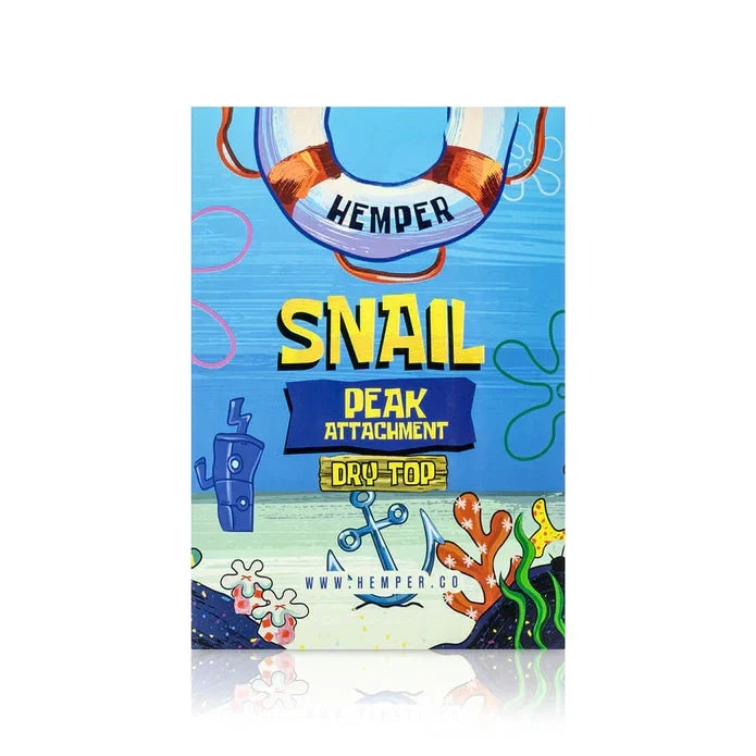 Hemper Snail Puffco Peak Dry Glass Top – 5.1″